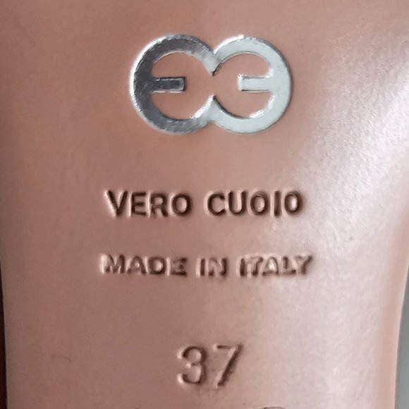 Escada Red Strappy Women's Sandals - Picture 7 of 10